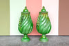Pair of Drip Glaze Terracotta Urns