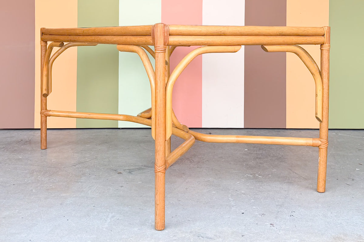 Old Florida Rattan Dining Table
