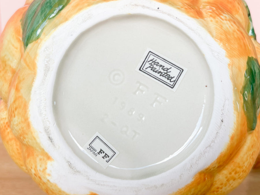Fitz and Floyd Orange Pitcher