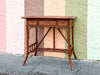 Petite West Indies Style Rattan Writing Desk