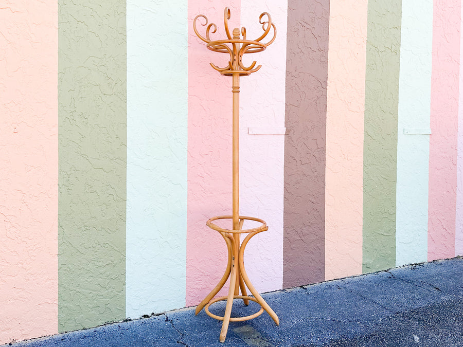 Old Florida Rattan Hat Rack