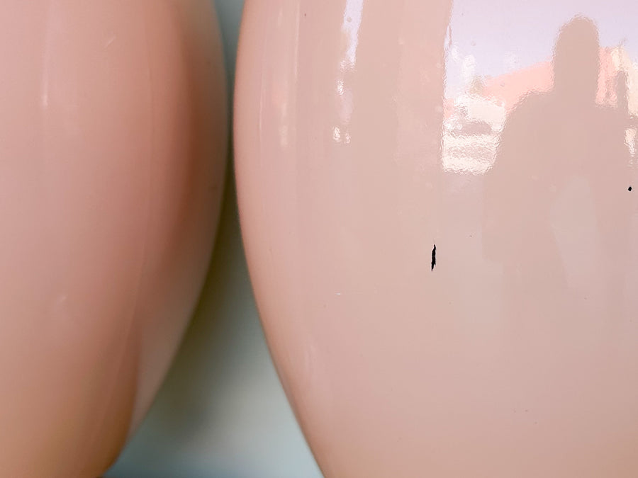 Pair of Blush Easter Egg Lamps