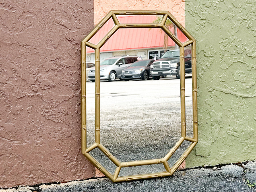 Cute Faux Bamboo Mirror