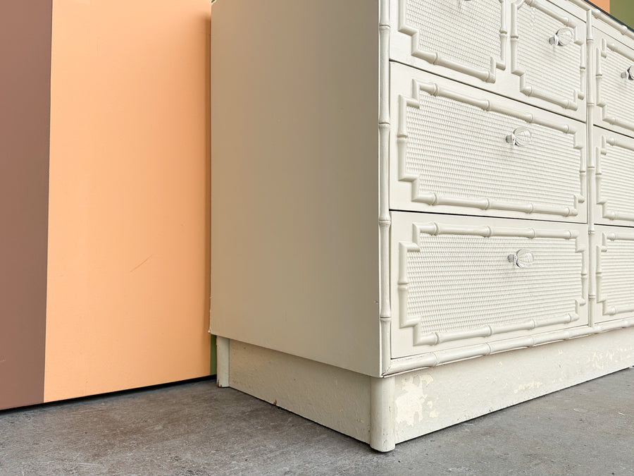 Palm Beach Style Faux Bamboo Dresser
