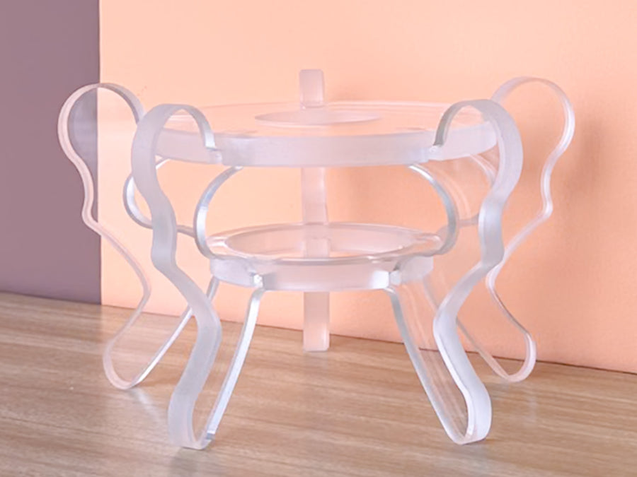 Small Lucite Cachepot Pedestal