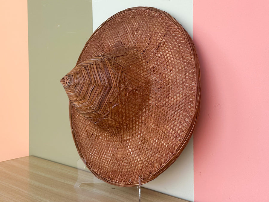 Trio of Cane and Rattan Hats