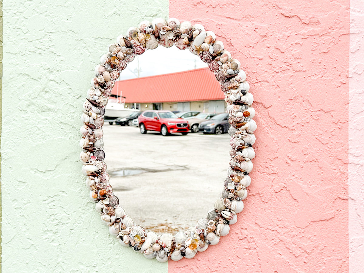 Old Florida Shell Mirror