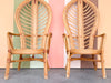 Pair of Palm Frond Accent Chairs