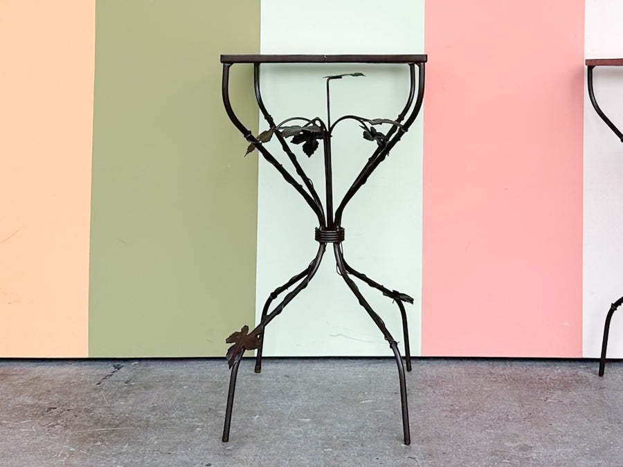 Pair of Cute Wrought Iron Side Tables