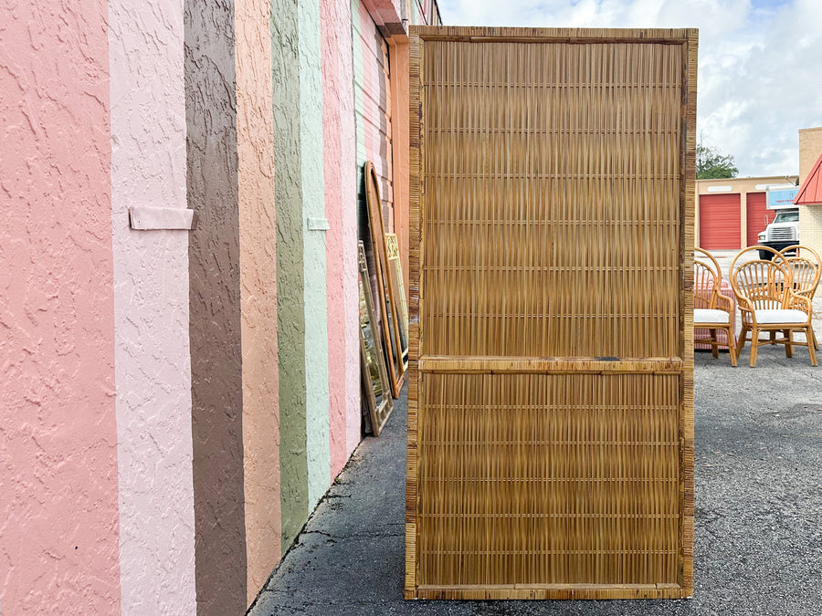 Island Style Rattan Wrapped Cabinet