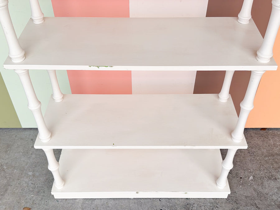 Palm Beach Style Faux Bamboo Etagere