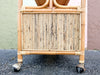 Seagrass and Pencil Reed Rattan Bar Cart