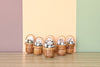 Set of Six Nantucket Basket Placecard Holders