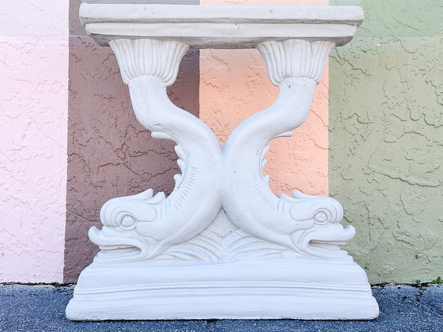 Concrete Koi Fish Console