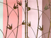 Faux Bamboo Metal Flower Screen
