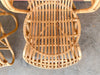 Pair of Coastal Chic Rattan Lounge Chairs