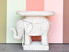 Wicker Elephant Garden Seat