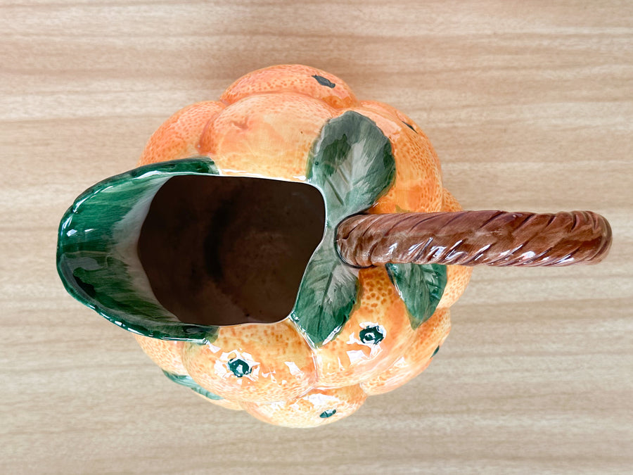 Fitz and Floyd Orange Pitcher