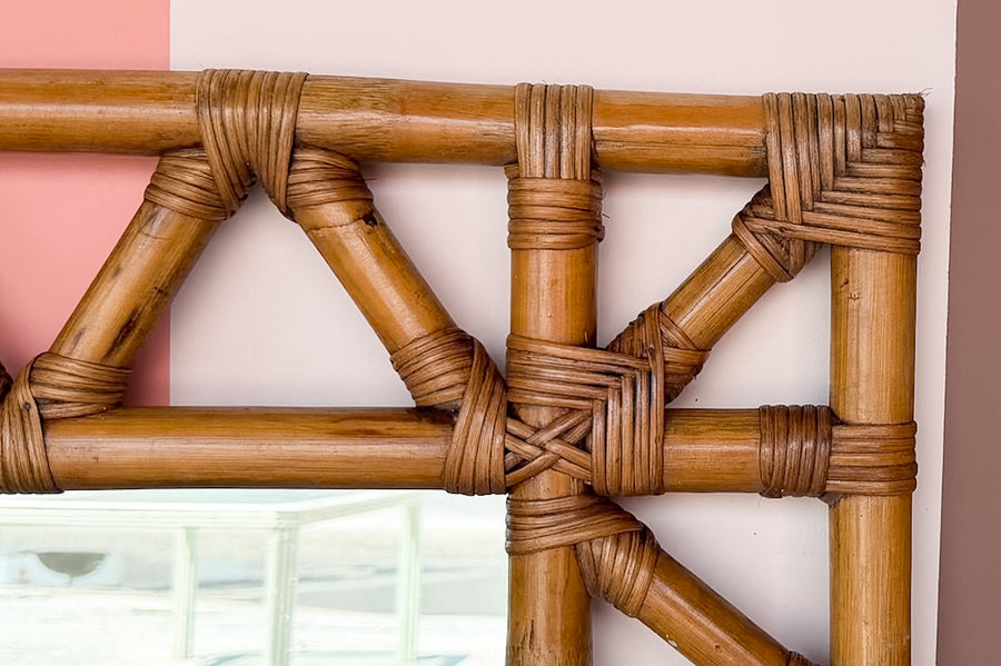 Coastal Chic Rattan Mirror