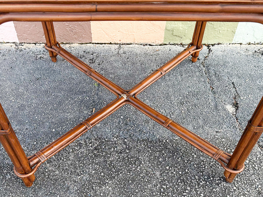 West Indies Style Rattan Backgammon Table