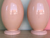 Pair of Blush Easter Egg Lamps