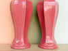 Pair of Rosy Pink Ceramic Lamps