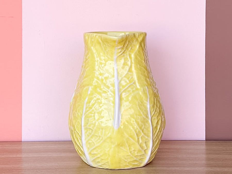 Yellow Lettuce Leaf Pitcher
