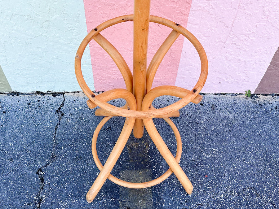 Old Florida Rattan Hat Rack