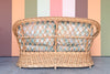 Braided Rattan Loveseat
