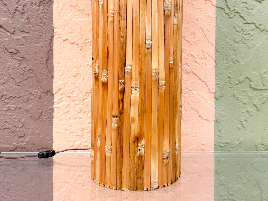 Rattan Globe Lamp
