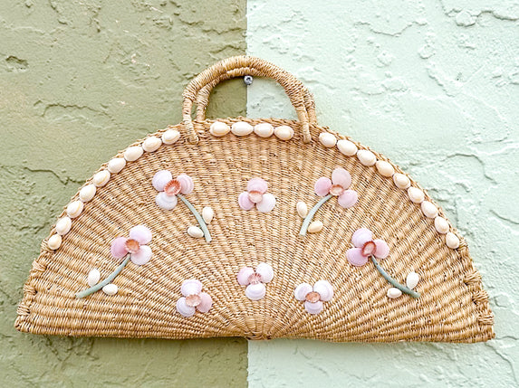 Vintage Woven Shellegance Clutch
