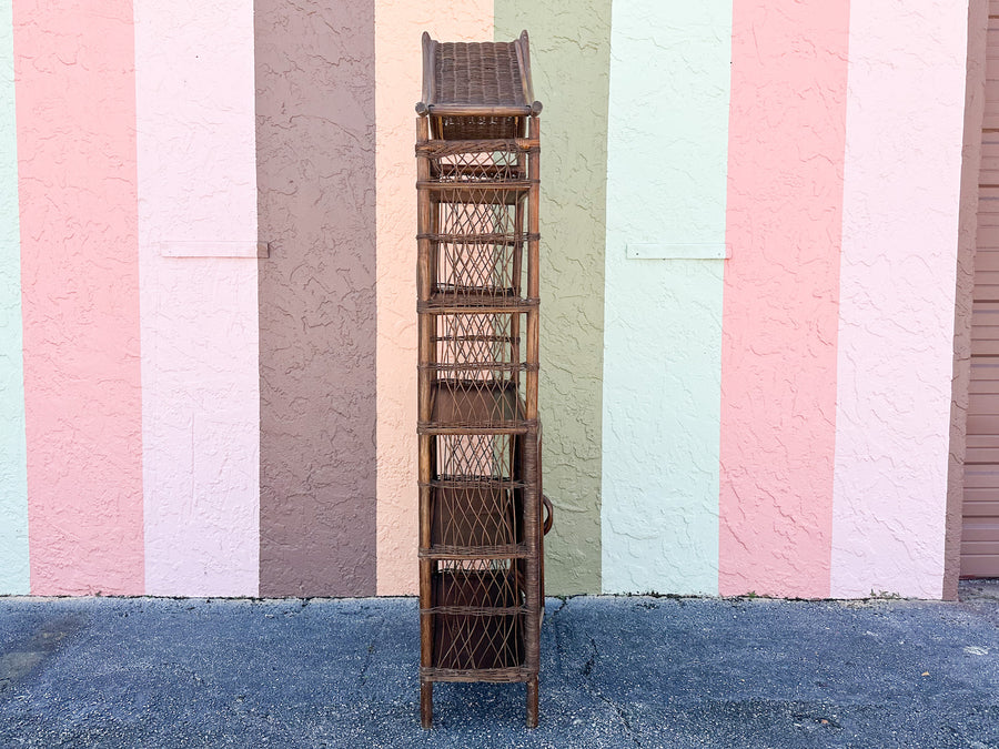 Rattan Pagoda Etagere