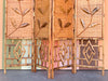 Tortoiseshell Rattan Flower Screen