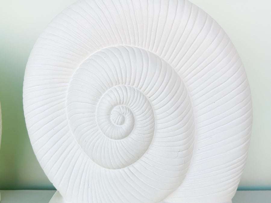 Pair of Coastal Nautilus Lamps