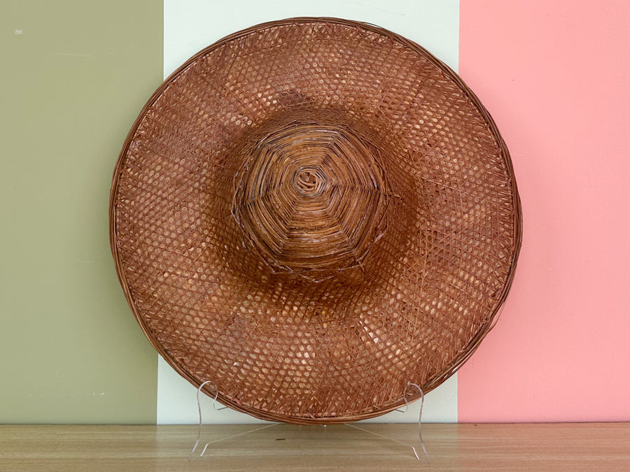 Trio of Cane and Rattan Hats