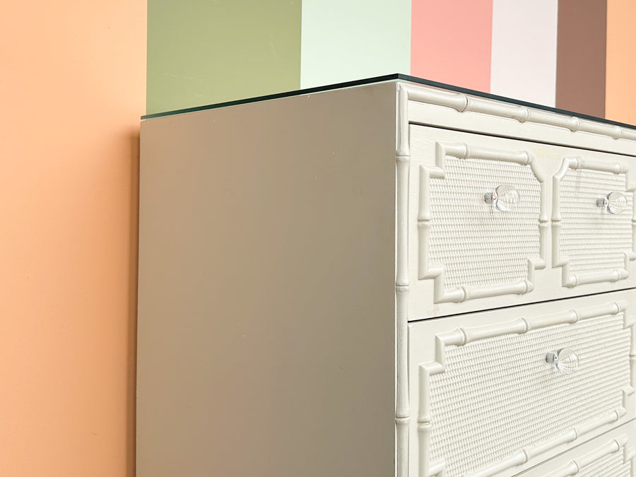 Palm Beach Style Faux Bamboo Dresser