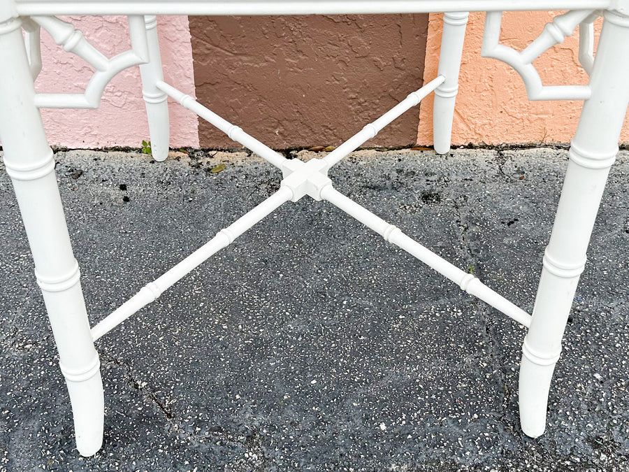 Thomasville Faux Bamboo Side Table