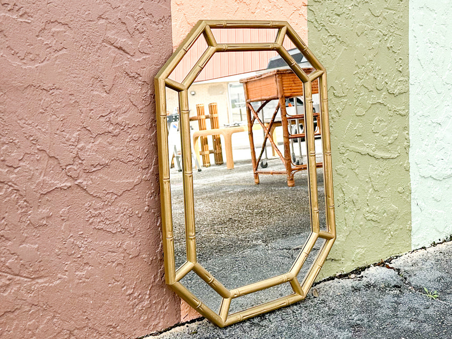 Cute Faux Bamboo Mirror
