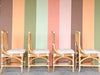 Set of Four Rattan Dining Chairs