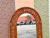 Old Florida Arch Rattan Mirror