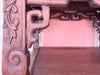 Chinoiserie Carved Rosewood and Marble Side Table