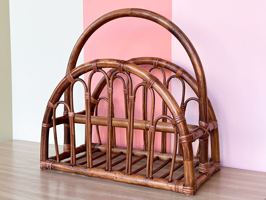 Rattan Magazine Rack
