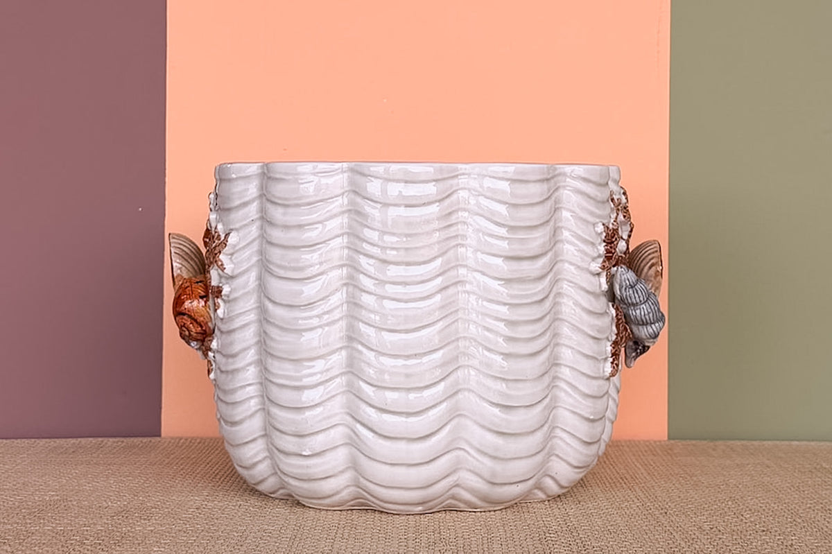Fitz and Floyd Shell Cachepot