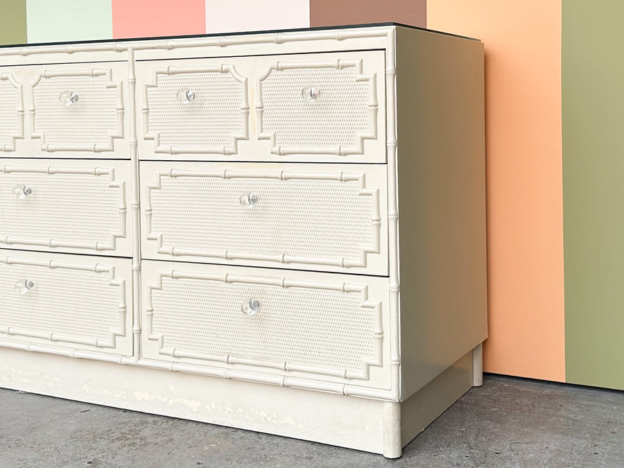 Palm Beach Style Faux Bamboo Dresser