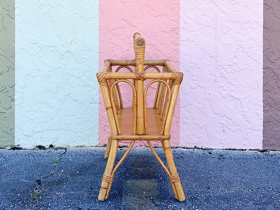 Island Style Rattan Magazine Rack