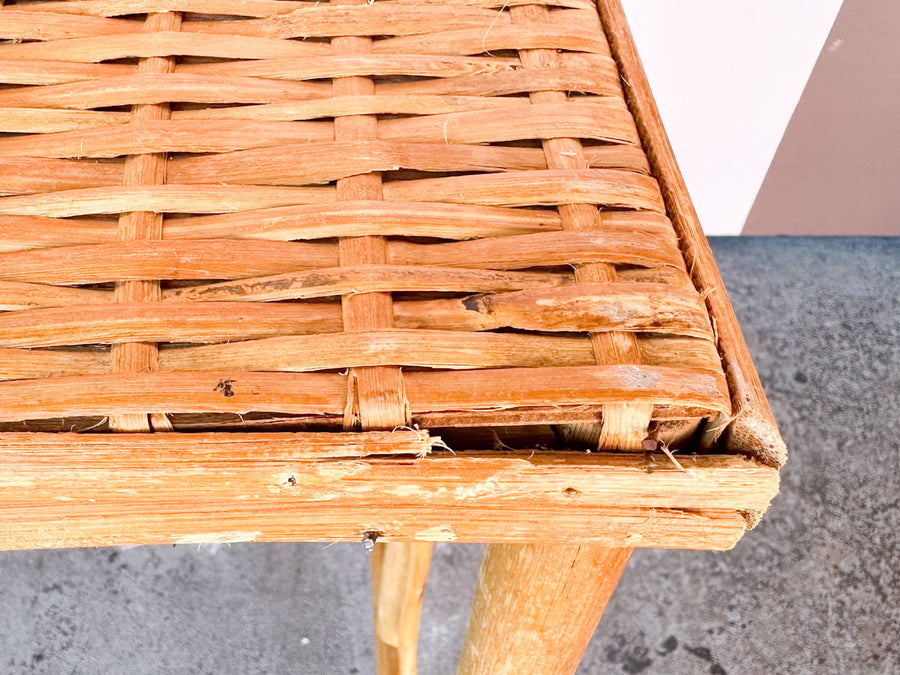 Set of Three Rattan Nesting Tables
