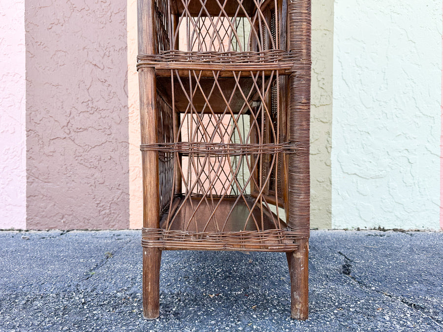 Rattan Pagoda Etagere