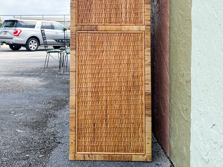 Island Style Rattan Wrapped Cabinet