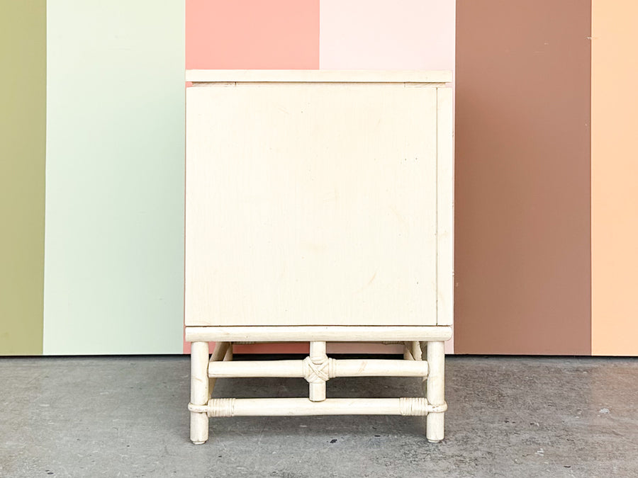 Ficks Reed Faux Bamboo and Rattan Nightstand