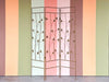 Faux Bamboo Metal Flower Screen